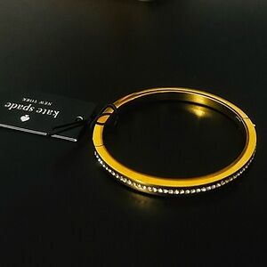 Kate Spade Gold CZ Ring it up hinge Bracelet NWT